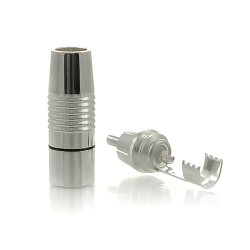 KaCsa RP-412ST Wtyk RCA cinch srebrzony